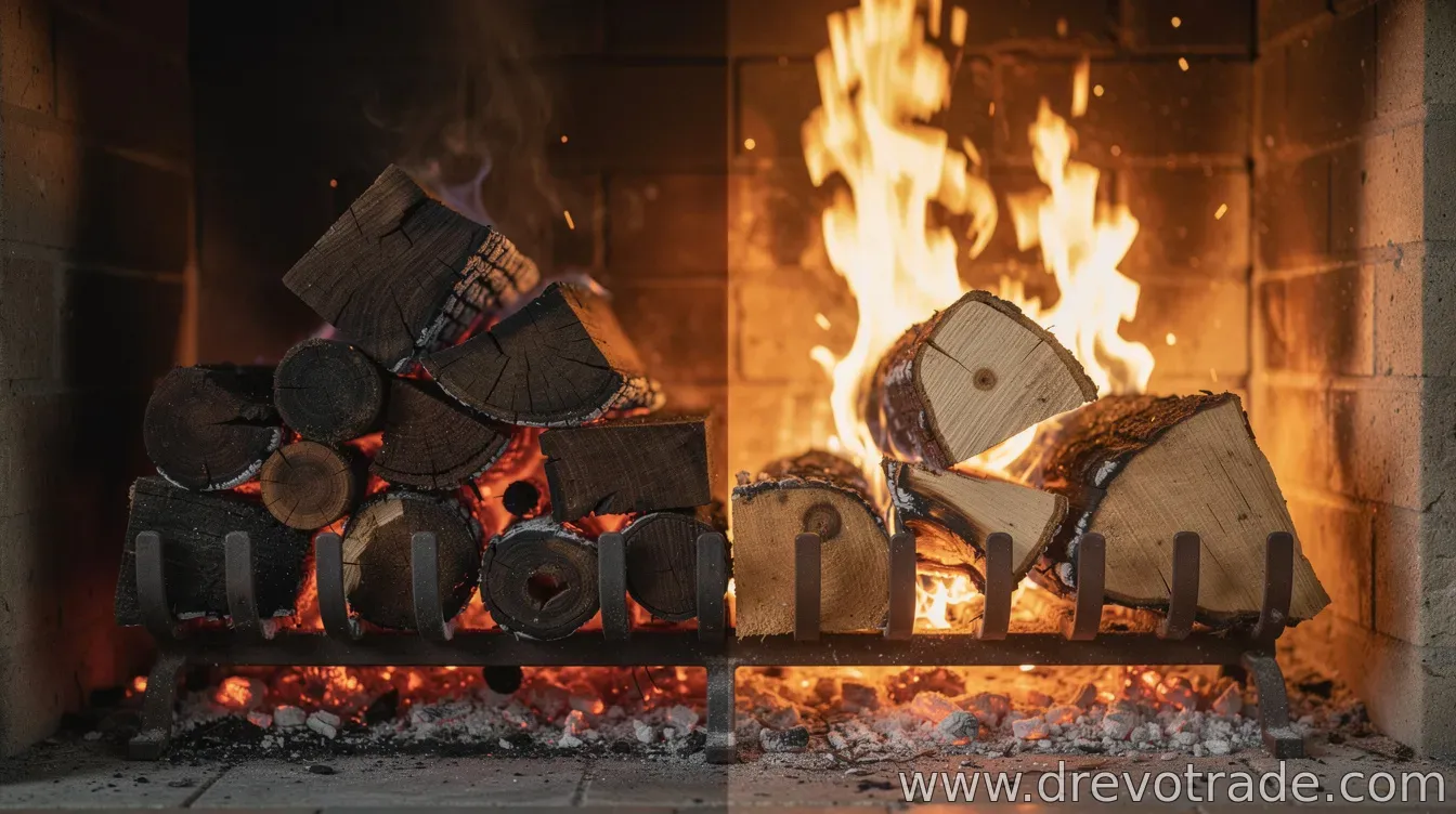 Hardwood vs softwood firewood: real burn-time difference