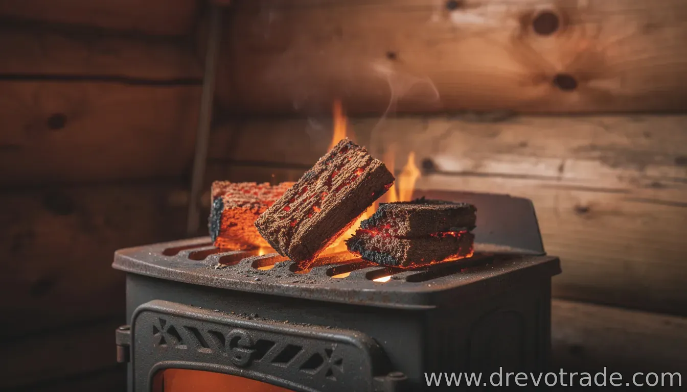 Отопление помещения брикетами пиникей: как эффективно и безопасно