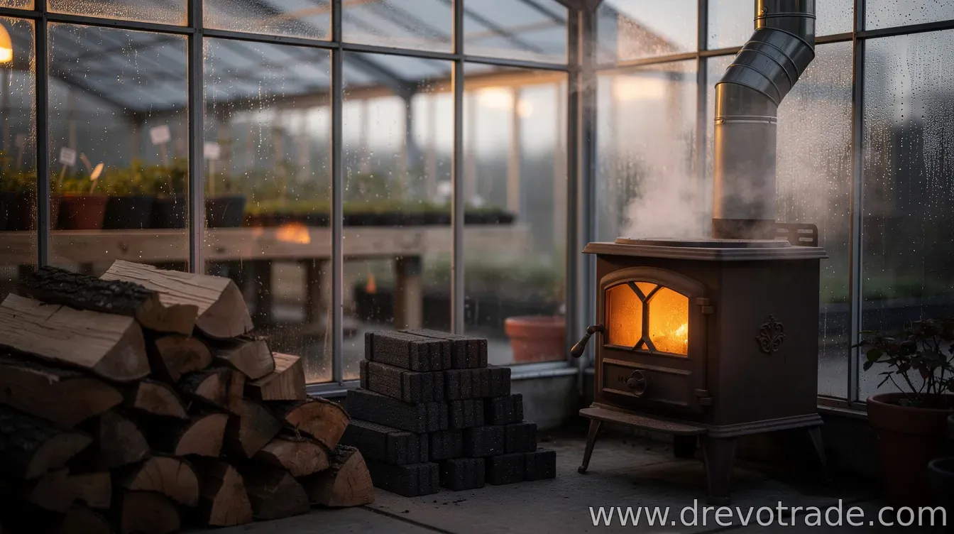 Heating a Greenhouse With Firewood or Briquettes: Practicality