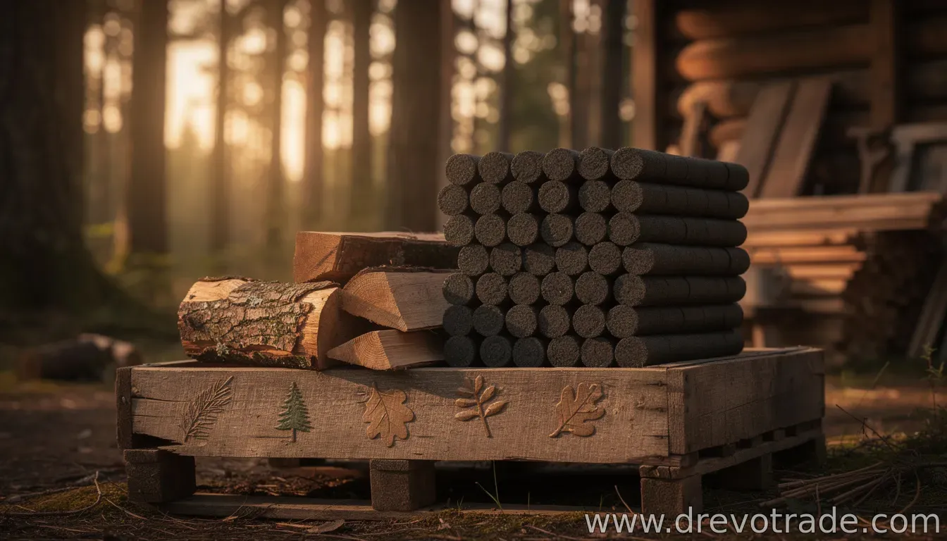 Топливные брикеты Pini Kay и дубовые дрова: эффективное тёплоёdomное топливо для дома